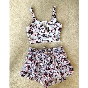 Two piece floral set